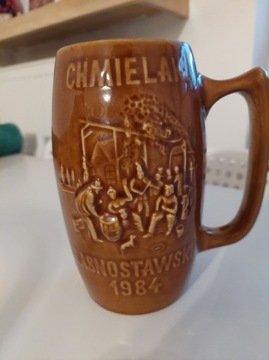 Kufel ceramiczny "Chmielaki Krasnostawskie" 1984