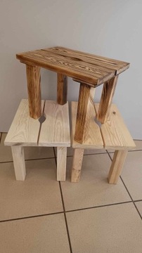 Taboret drewniany stołek zydelek taborecik