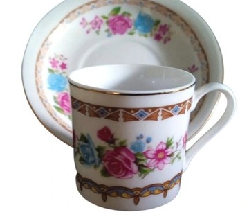 Chińska porcelana - filiżanka duo z lat 60-ych.