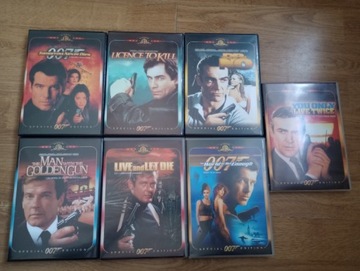 Kolekcja filmów James Bond 007 DVD x 7 stan idealn