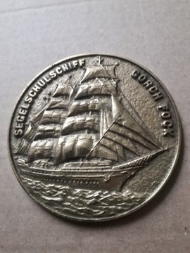 Medal z żaglowcem Gorch Fock