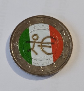 2 Euro KOLOR IRLANDIA 2009 