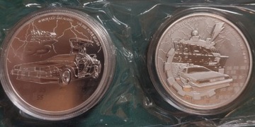 BTTF Powrót do przyszłości srebro zestaw 2 x 1 oz