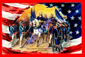 USA -Patriotyka -G.Washington -Armia -Flagi -1909r