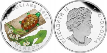 Kanada 20 dolarów, 2015 Żółw ze szkła weneckiego