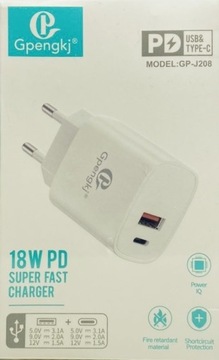 Ładowarka USB type-c 3.0A iPhone Samsung Xiaomi 