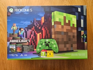 XBOX ONE S MINECRAFT EDITION KOMPLETNY IDEALNY!!!