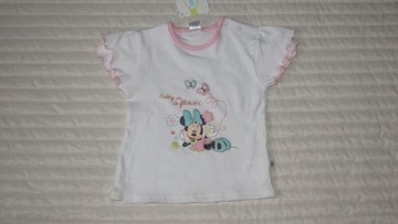 Disney T-shirt bluzeczka z Myszką Minnie  roz. 86