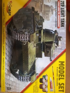 Model czołgu 7tp jednowieżowy