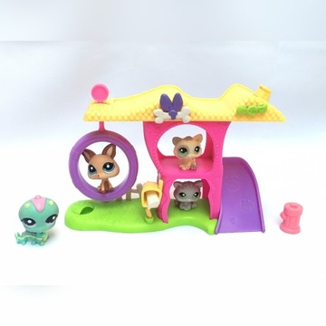 littlest pet shop zestaw domek plac zabaw