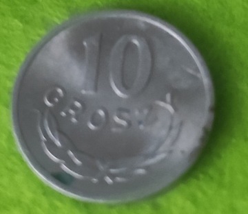 10 gr bez znaku mennicy 1974