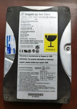 Dysk HDD ST38421A 8 GB SEGATE 