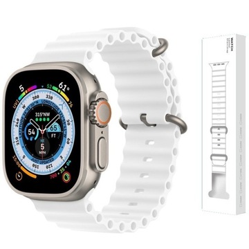 PASEK OCEAN DO APPLE WATCH 38/40/41mm BIAŁY