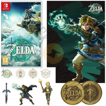 Zelda: Tears of the Kingdom + dodatki nowe, folia