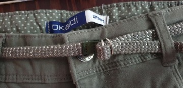 OKAIDI spodnie skinny khaki 158 XS NOWE! z metką