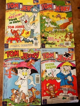 Komiks Tom i Jerry 4 sztuki 2000-2002
