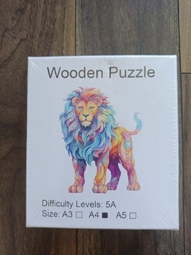 Puzzle drewniane A4 Wooden 