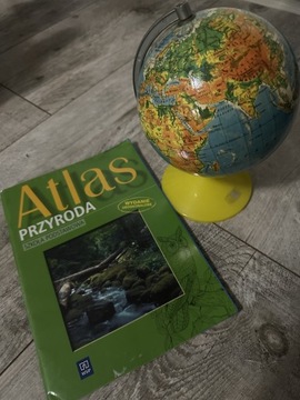 Globus i atlas przyrodniczy przydatne w szkole 