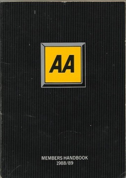 AA Members Handbook 1988/89