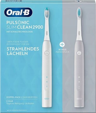 Szczoteczki Oral-B Pulsonic Slim Clean 2900 dwie