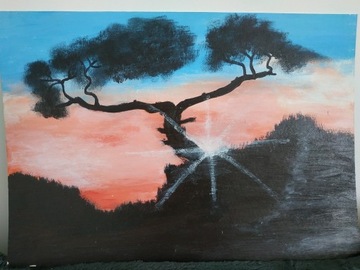 Obraz akrylowy 50x35 drzewo