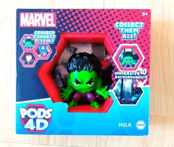 Wyprzedaż - Oryginalna figurka z bajki, Hulk Nano Pods 4D MARVEL