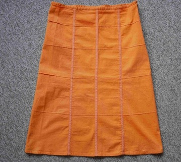 TOPSHOP efektowna spódnica orange 38