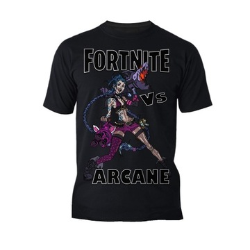 T shirt Koszulka Fortnite Vs Arcane (czarny) (S)