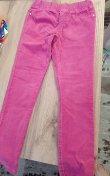 Spodnie sztruksy dla dziewczynki , rozmiar 128