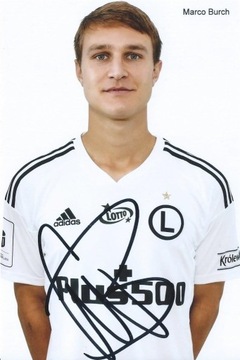 Marco BURCH oryginalny autograf! LEGIA