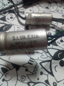 Zestaw Kondensator S.I. Silesia 0,1 UF 2x 2500 pf 250V 6,3A + miflex  celma