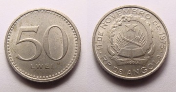 Angola 50 lwei 1977 r. PIĘKNA! Rzadka!