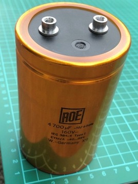 4700uF 160V ROE złoty kondensator