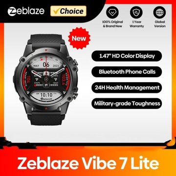 SMARTWATCH ZEBLAZE VIBE 7 LITE 1.47 HD NOWOŚĆ 2024