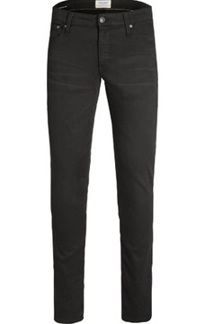 Spodnie męskie jeans dżins JACK JONES Slim Glenn czarne 32/32