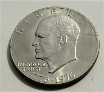 1 dolar 1976 bzm one dollar Eisenhower STAN!!!