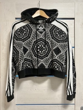 Bluza z kapturem o krótszym kroju Adidas r.XS