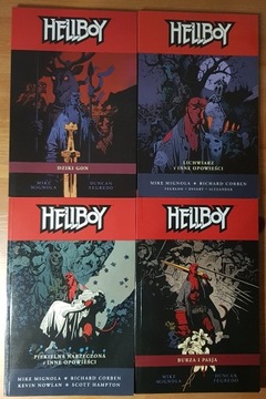 HELLBOY 6 tomów: 9-12 + W PIEKLE 1-2 ideał TPB