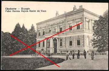 CHODORÓW Pałac Barona Majora Kazim de Vaux 1910
