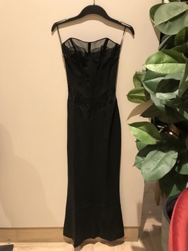 Sukienka mugler S nowa hm czarna maxi