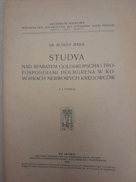 Studia nad aparatem Gołgi-Kopscha i trofospongiami