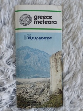 Greece Meteora 1973 informator mapa