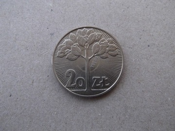 20 zł. 1973  Drzewo /próba/  st.1