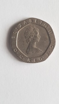 Moneta brytyjska 20 pence Elizabeth II 1982r