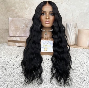 nowa naturalna peruka lace front 100% ludzki wlos