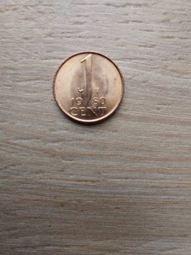 Holandia 1 cent 1980 stan I Juliana
