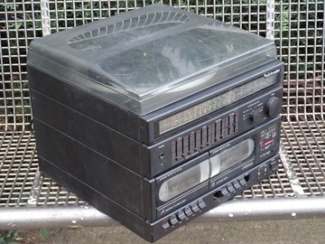 Wieża mini SCHNEIDER MIDI 2220 radio i wzmacniacz działają
