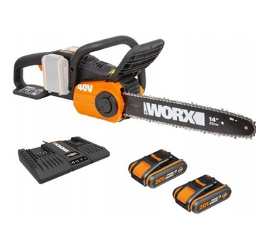 Piła łańcuchowa 35 CM WORX WG384E 2X2ah ŁADOWARKA