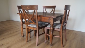Zestaw - stół i krzesła