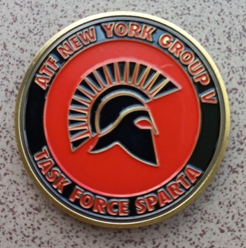 Coin NY POLICE TASK FORCE SPARTA